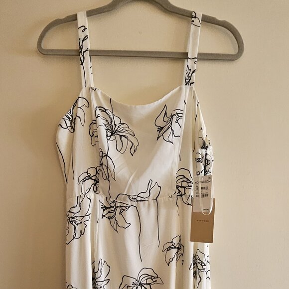 NWT - Halogen Sleeveless Dress - White and Black - Picture 1 of 6